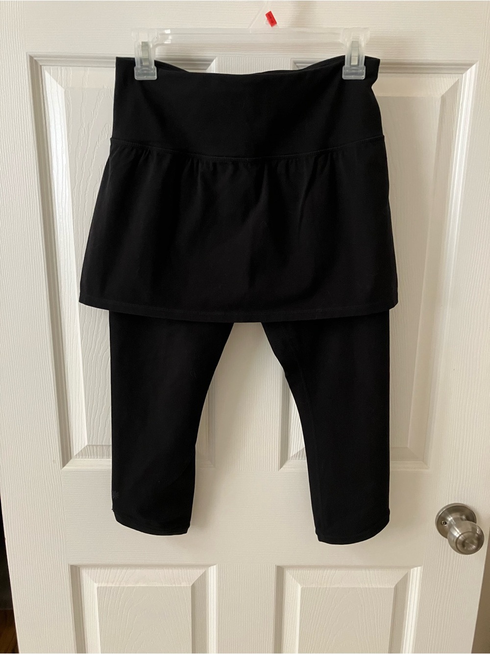 ATHLETA Black Skirted Leggings